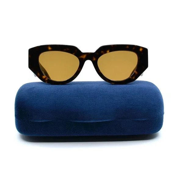 COPY - GUCCI GG1421S 002 HAVANA BROWN AUTHENTIC SUNGLASSES - Picture 4 of 14